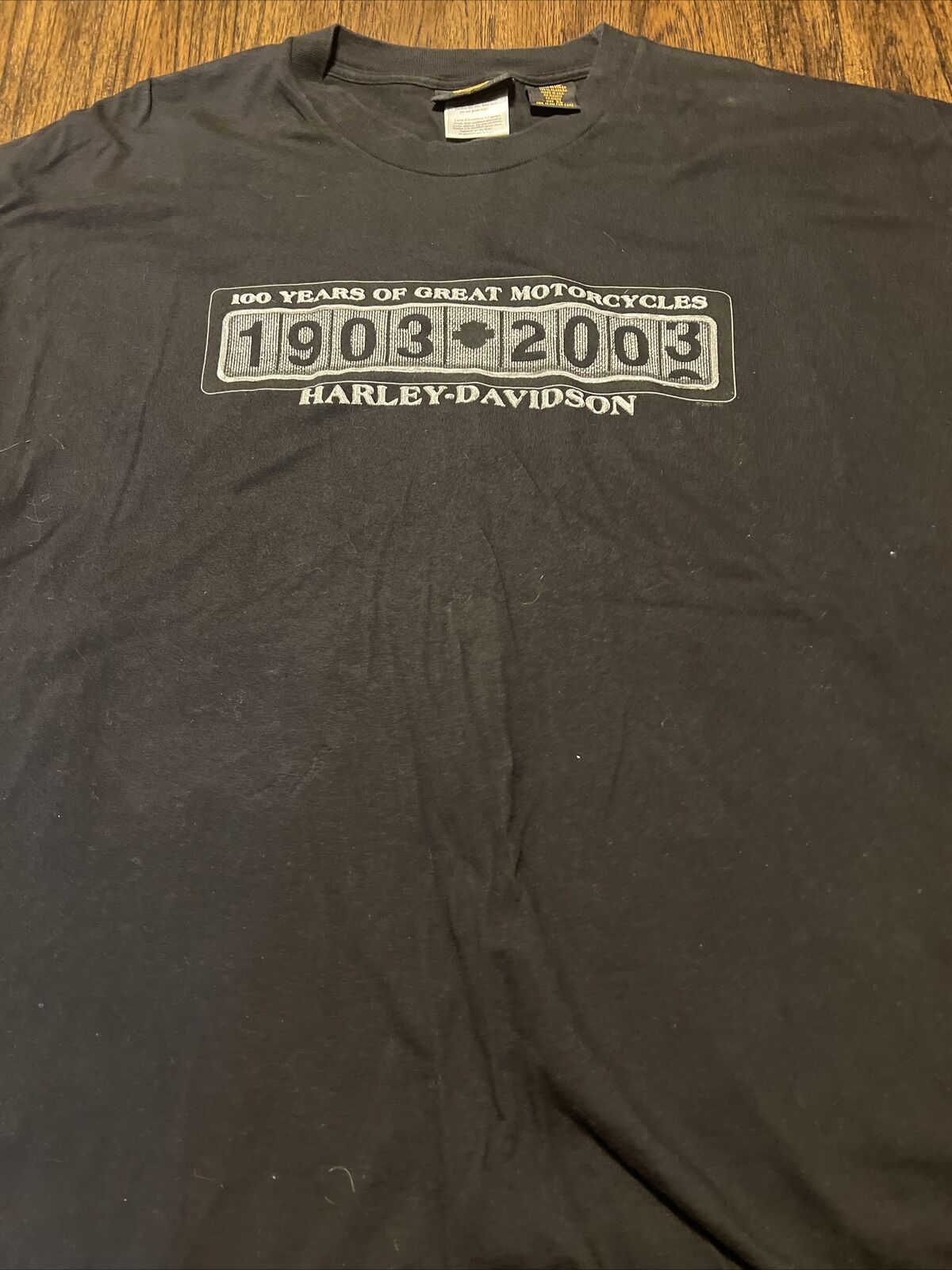 VTG 2003 Harley Davidson Men’s T-Shirt 100 Years Great MC XL