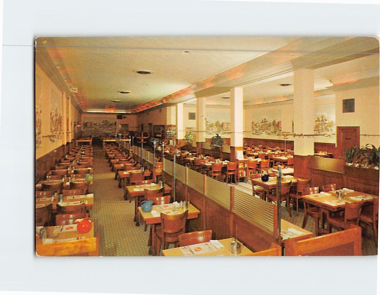 Postcard Interior Pieroni's Sea Grills & Restaurants Boston Massachusetts USA