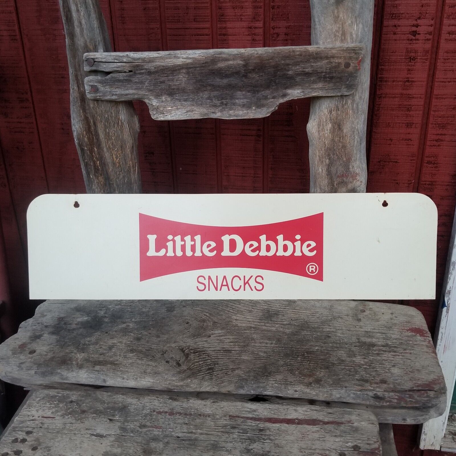 Little Debbie Snacks Advertising Display Sign Double Sided 27x7