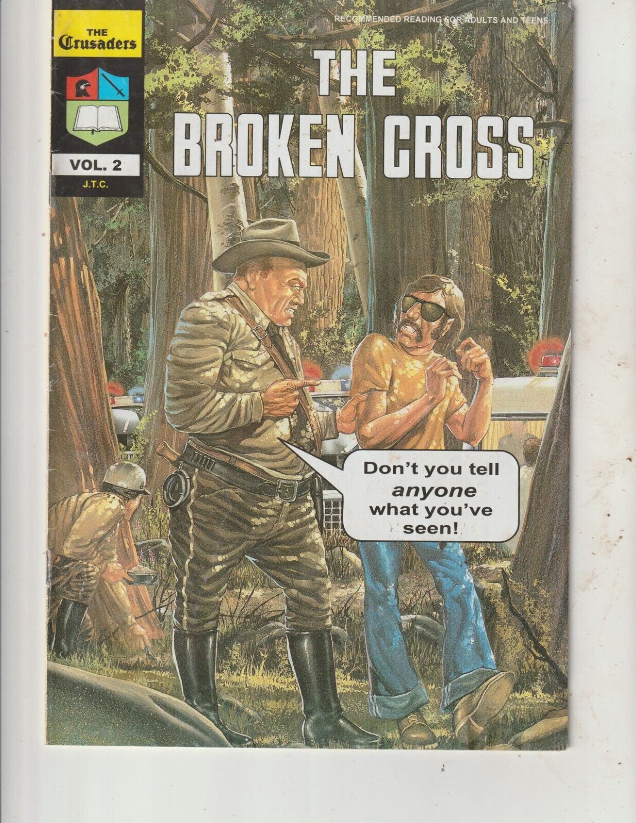 The Broken Cross: The Crusaders Jack Chick comic Sent 1st class mail from OKLA.