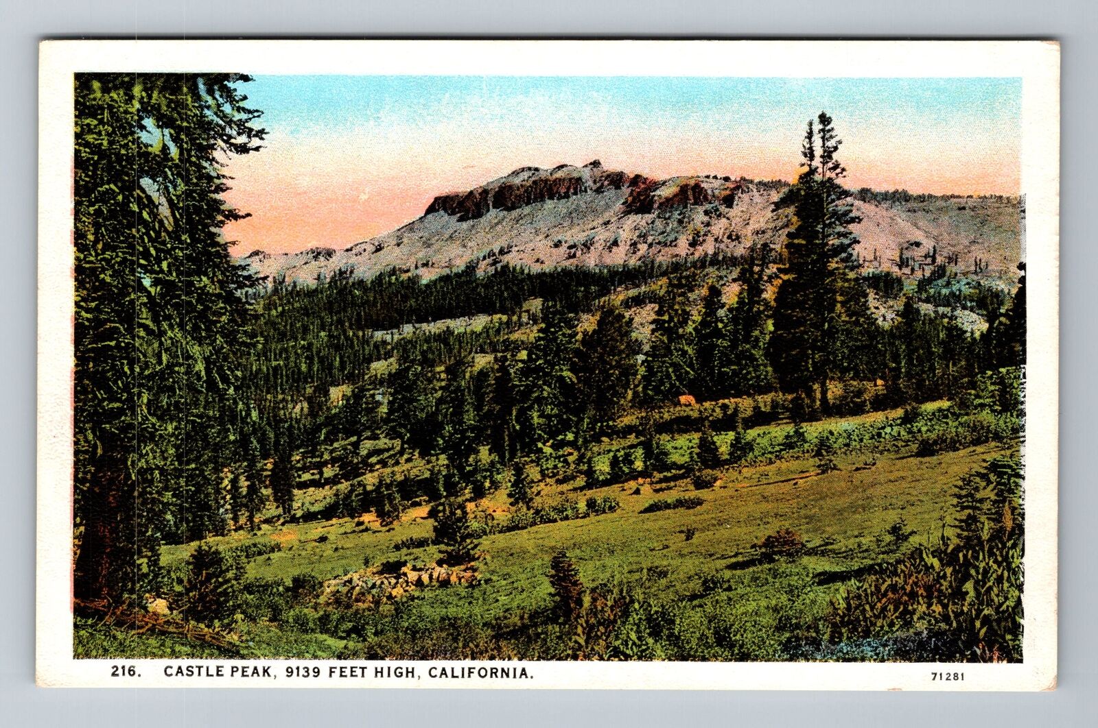 CA-California, Castle Rock, Scenic View, Vintage Postcard