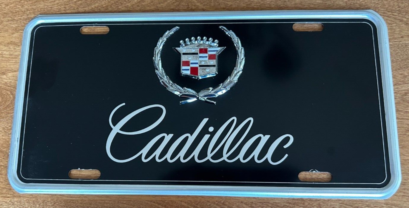 Vintage Cadillac Metal License Plate