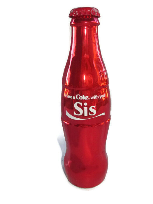 Coca-Cola Metallic Red Bottle Share a Coke with Your Sis Sister