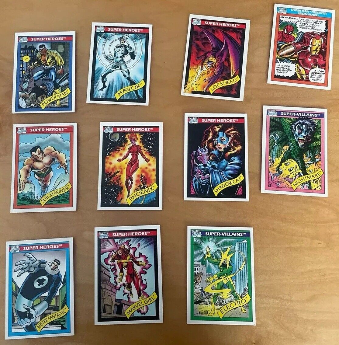 1990 Impel Marvel lot of 11 cards. *NM