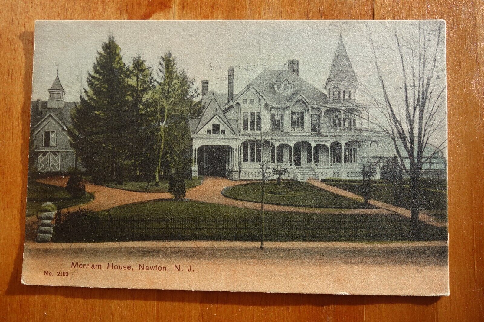 Merriam House, Newton NJ NEW JERSEY undivided postcard