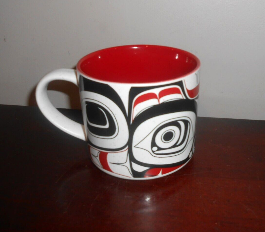 16oz Indigenous Art Ceramic Mug - Matriarch Bear by Morgan Asoyuf