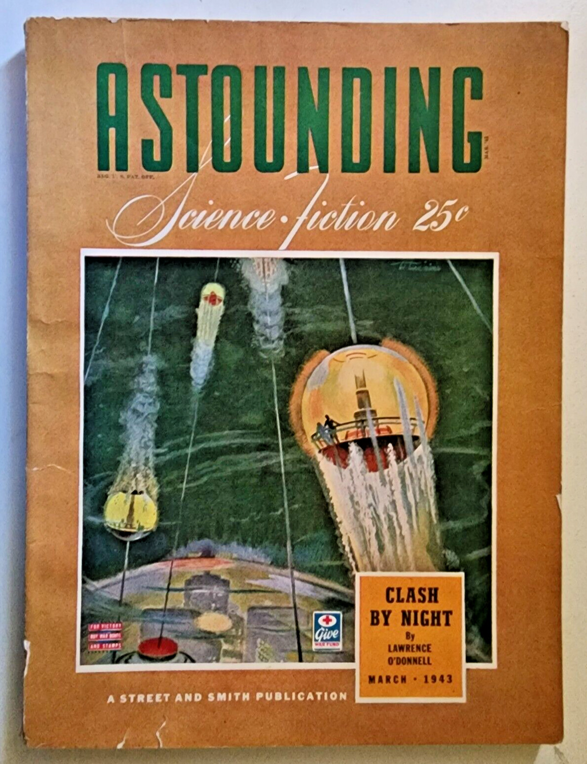 Astounding Science Fiction March 1943 Hi grade Bedsheet