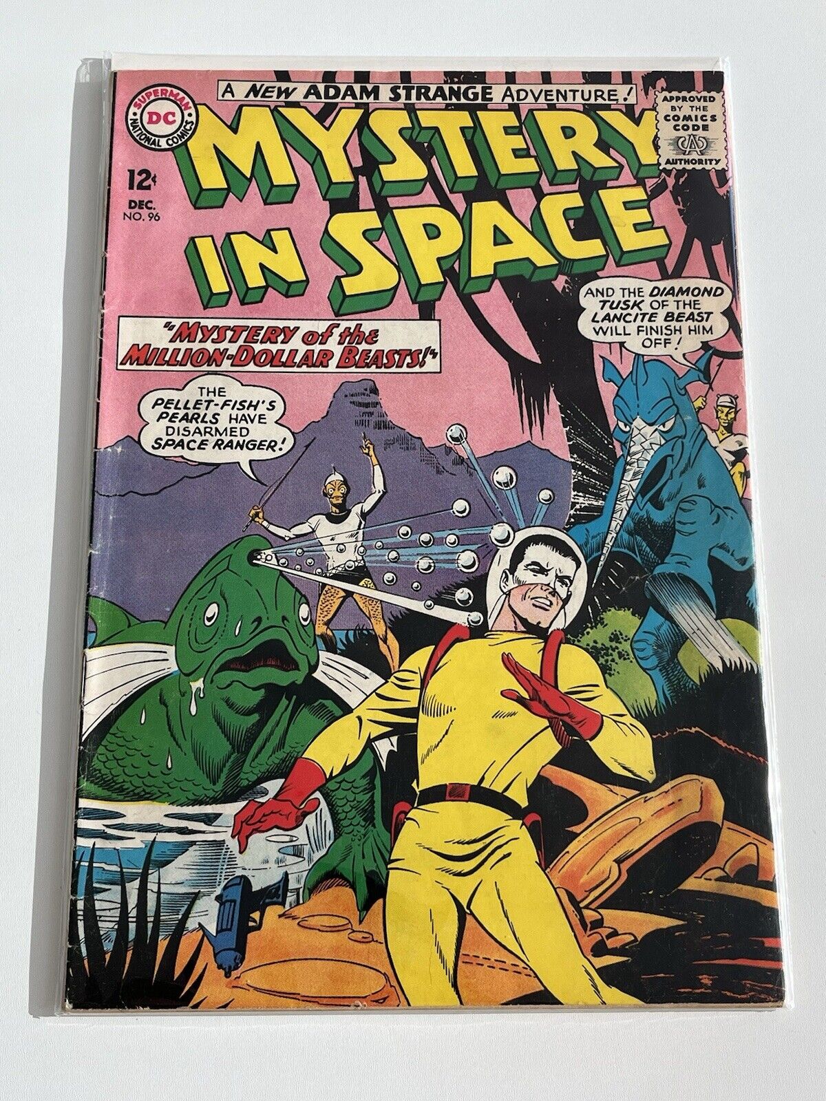 MYSTERY IN SPACE #96  SILVER AGE SCI-FI  DC  ADAM STRANGE  SPACE RANGER  1964
