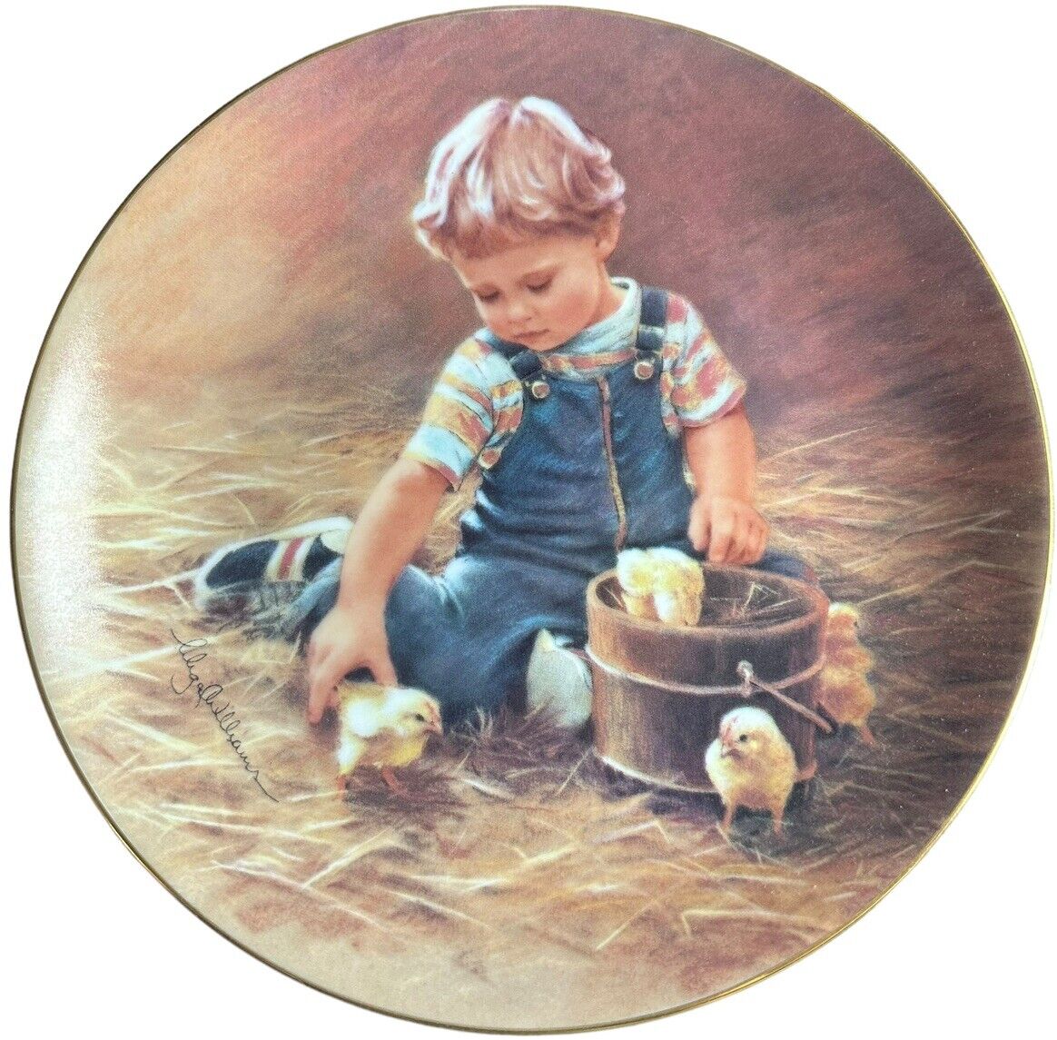 1984 The Hamilton Collection The Magic Of Childhood “Special Friends” 9” Plate.