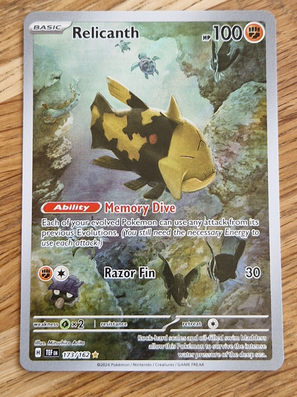 Pokemon TCG Temporal Forces Relicanth 173/162