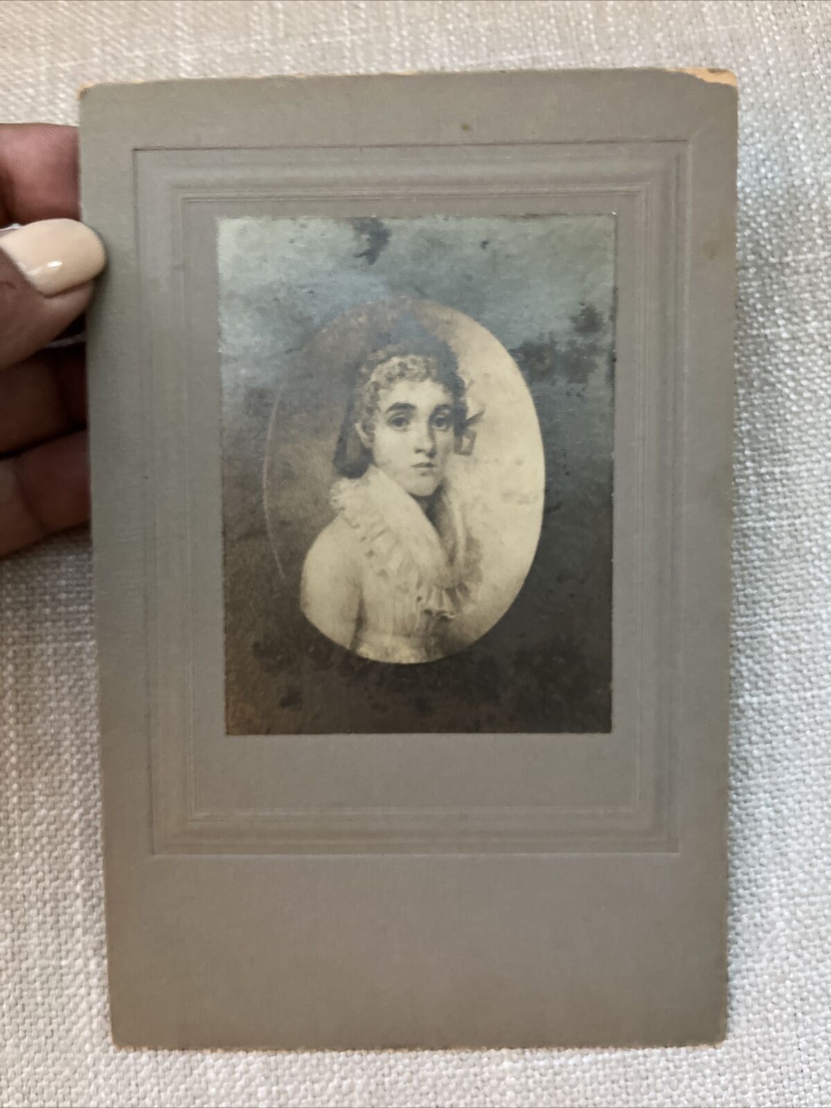 18th - 19th Century Cabinet Card of a Young Woman