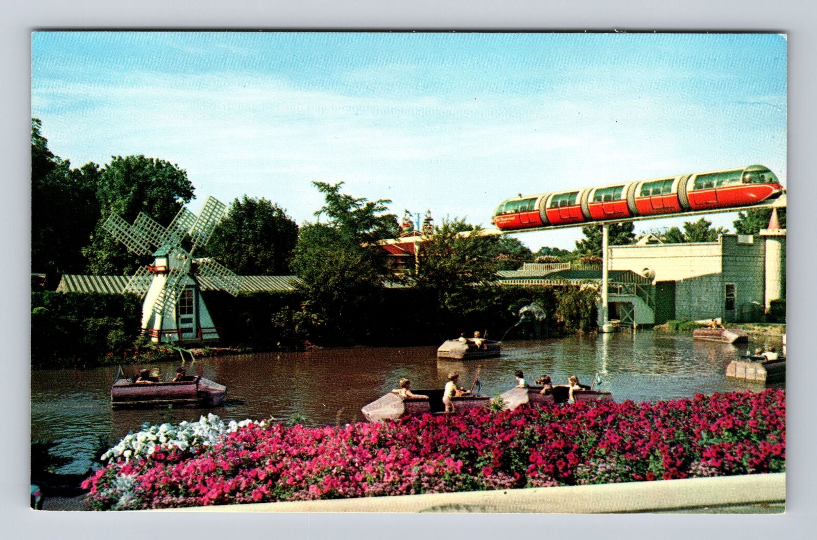Lancaster PA-Pennsylvania, Castle Gift Shop Monorail, Vintage Postcard