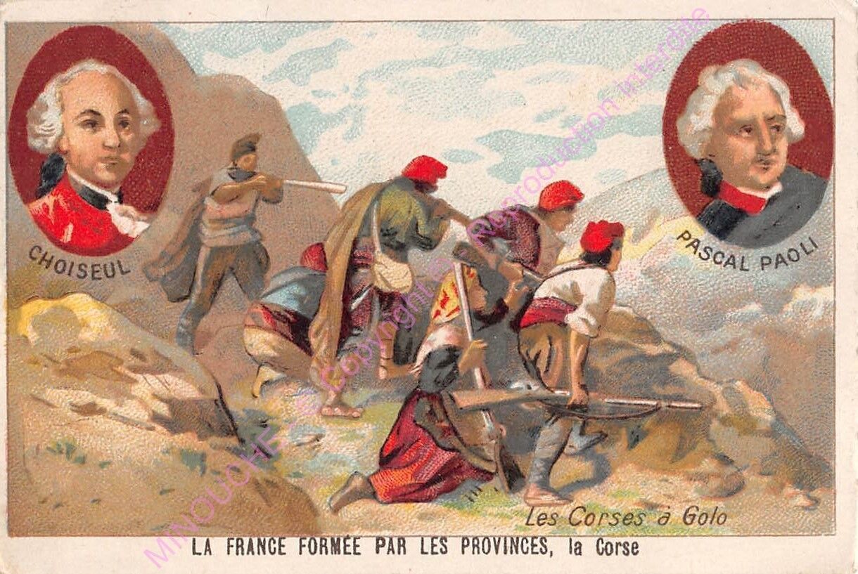 Chromo LA FRANCE FORMED BY THE PROVINCES LA CORSICA