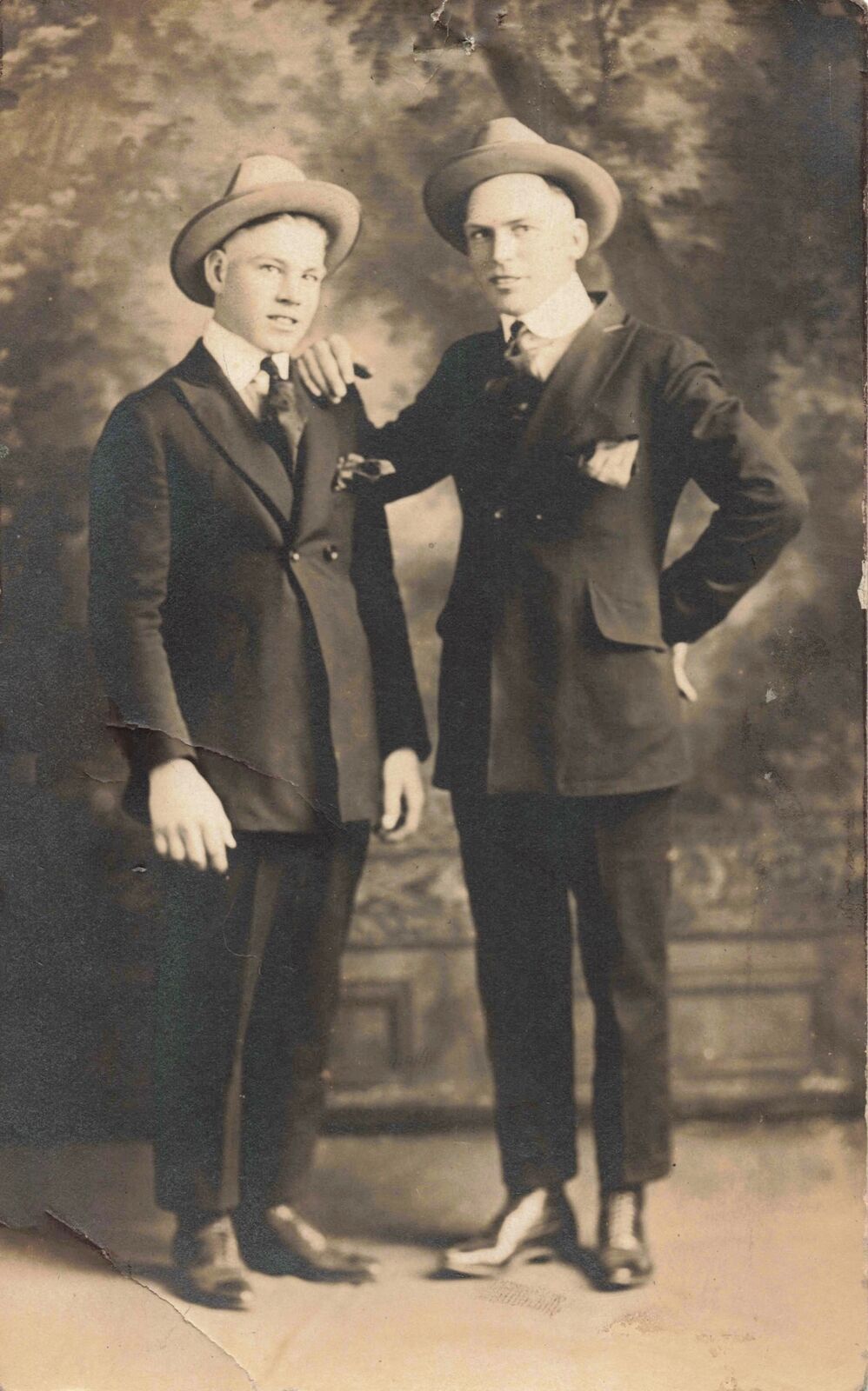 SW Plainwell MI RPPC c.1915 Fred Shooks Boys SHOOK FAMILY HISTORY in Allegan Co