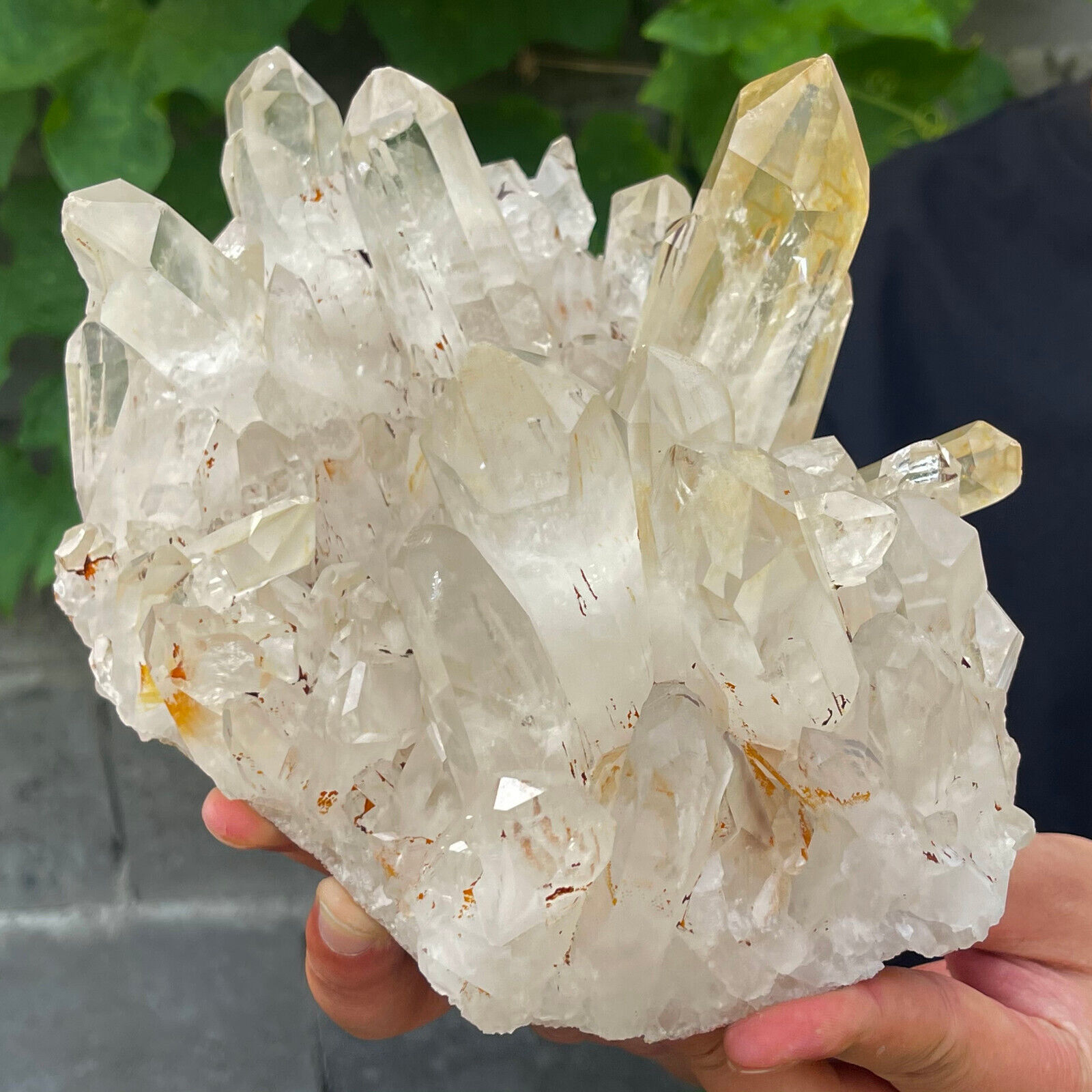 6.16LB A+++Large Natural white Crystal Himalayan quartz cluster /mineralsls 546