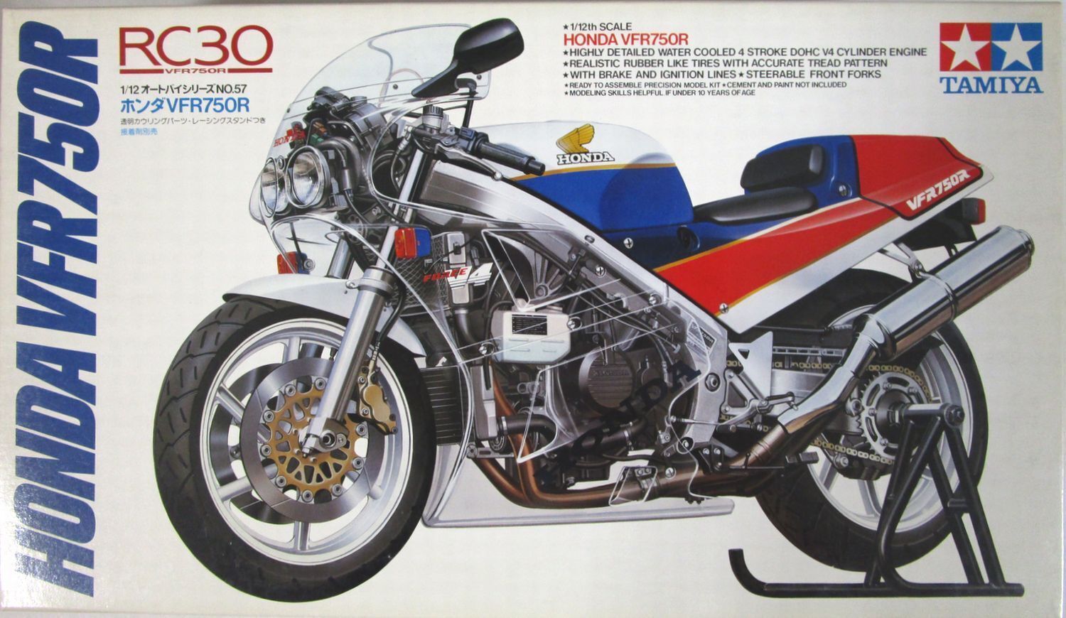 Plastic Model Tamiya 14057 1/12 Motorcycle Series No.57 Honda Vfr750R D Unassemb