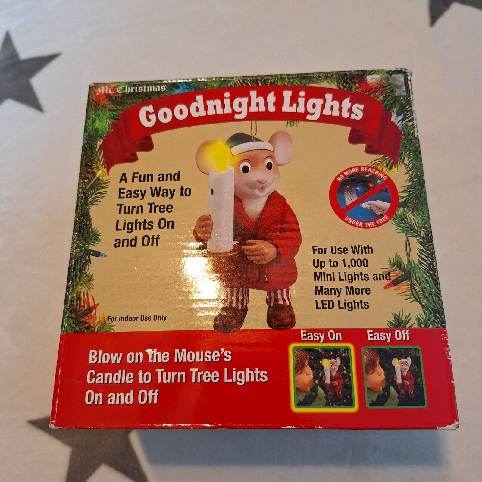 2014 Mr. Christmas Goodnight Lights New In Box Holiday Mouse Interactive Fun