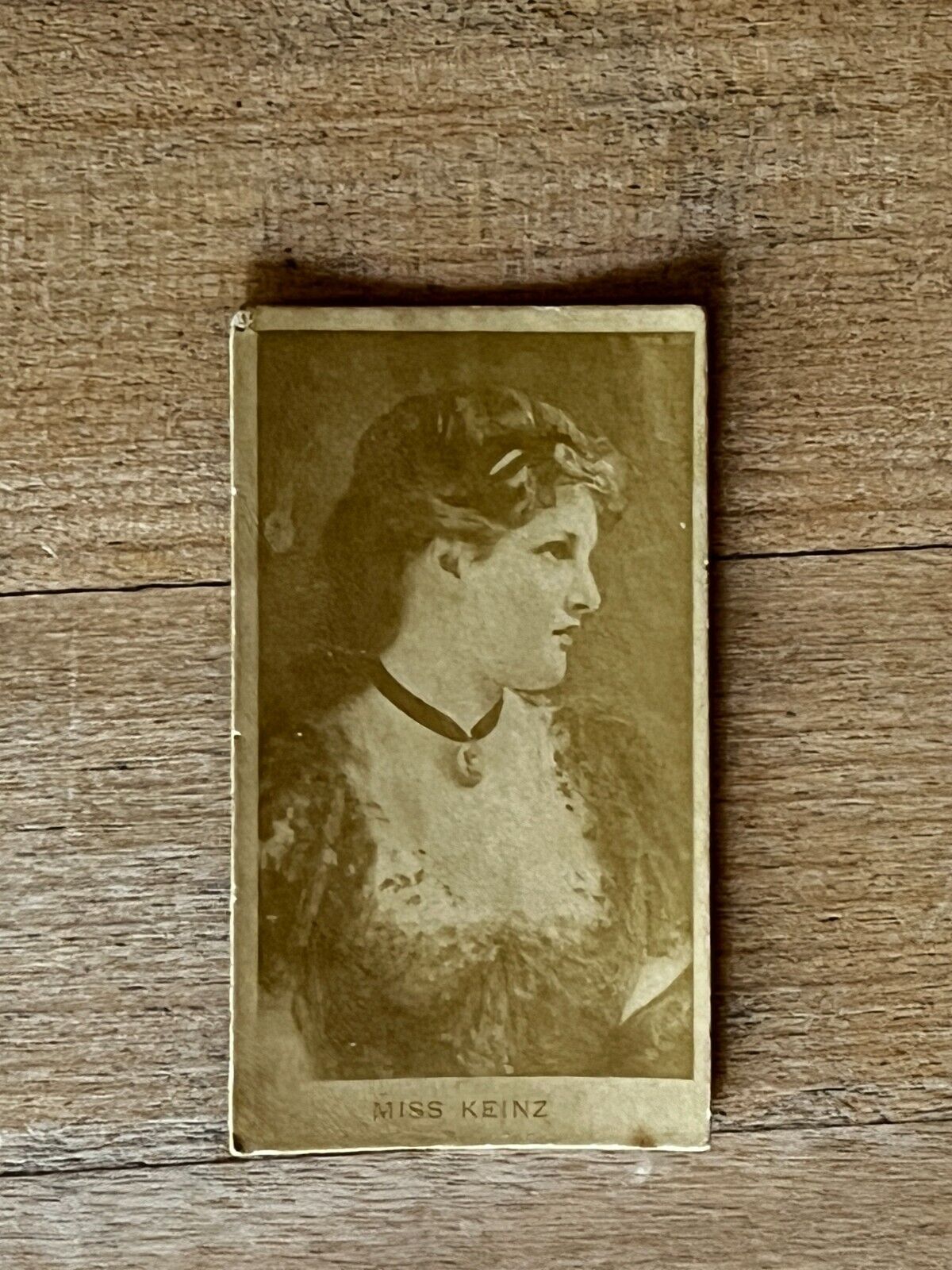 1890 SWEET CAPORAL CIGARETTE - N245 MISS KEINZ - Actress Tobacco Card