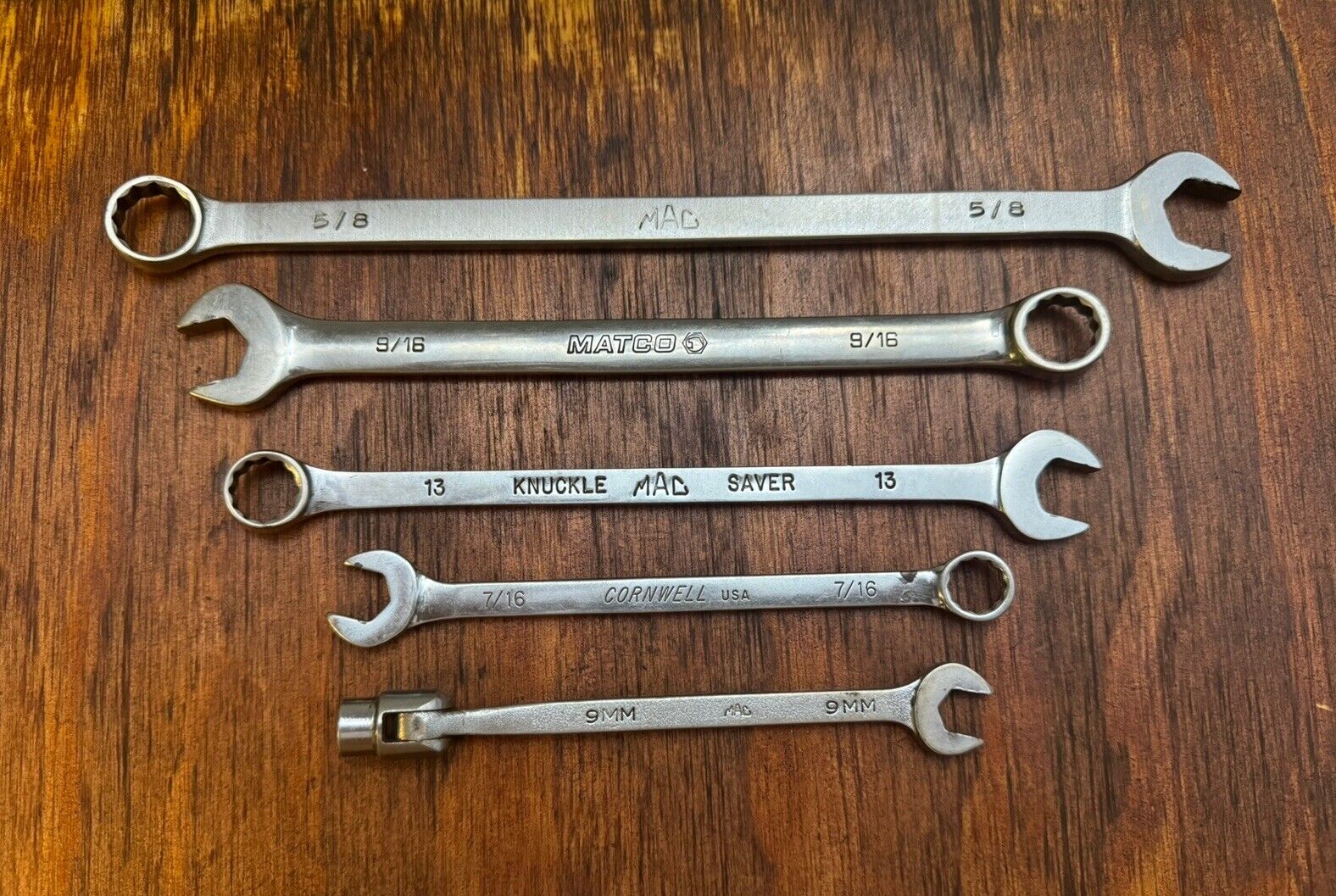 Mac Tools Matco Cornwell Professional Tools Lot Of Used Wrenches NICE, USA-made
