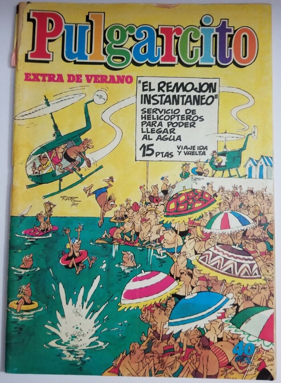 Pulgarcito Extra De Verano, Spanish Comics Magazine (Editorial Bruguera, 1976)