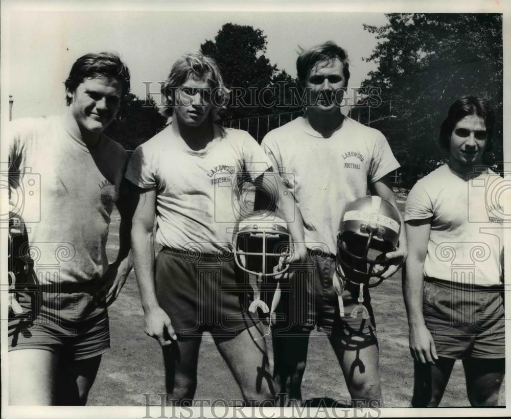 1976 Press Photo Lakewood High Football - cvb54657