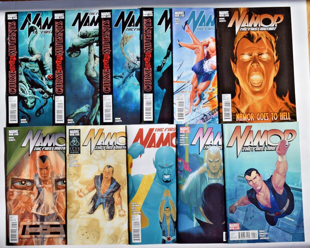 NAMOR THE FIRST MUTANT (2010) 11 ISSUE COMPLETE SET #1-11 MARVEL COMICS