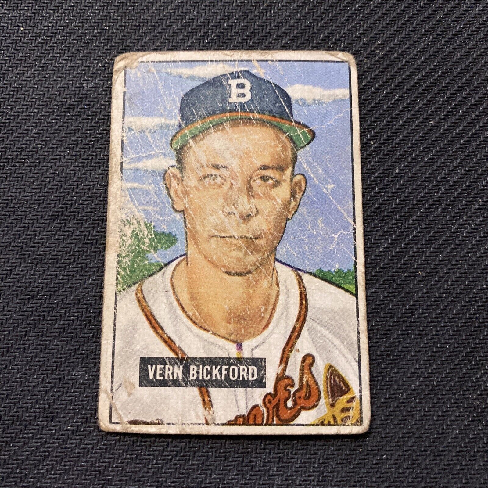 1951 Bowman Baseball #42 Vern Bickford Boston Braves