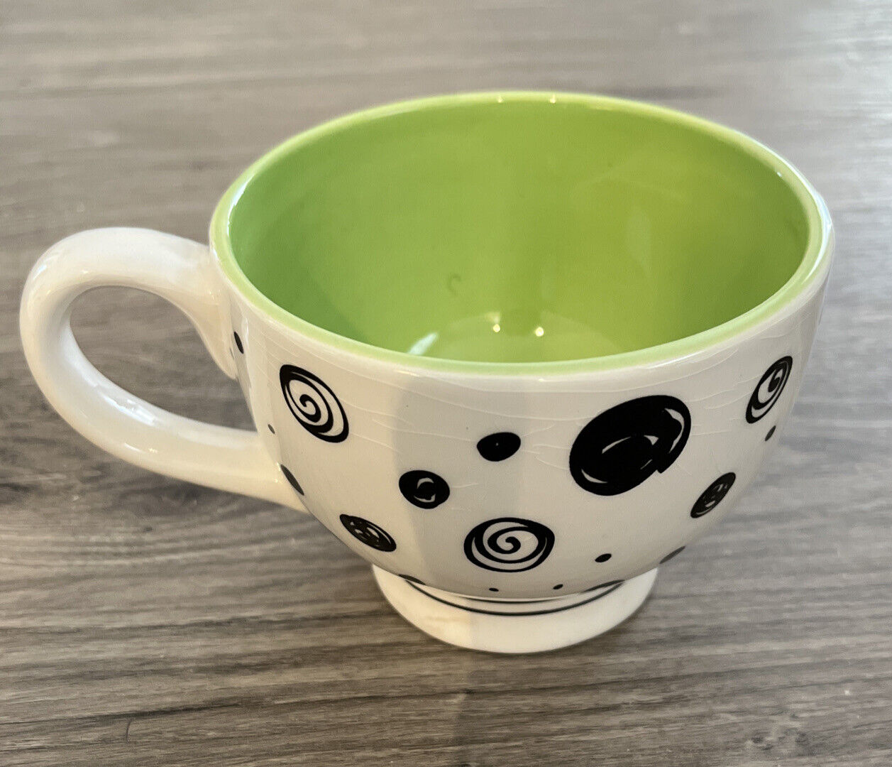 Ganz Coffee Tea Mug Cup Green White