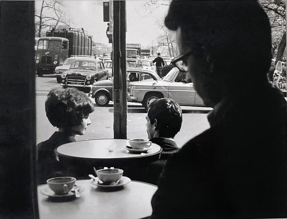 Paris, bar, café on the terrace, photo Jacques Blot, vintage photo