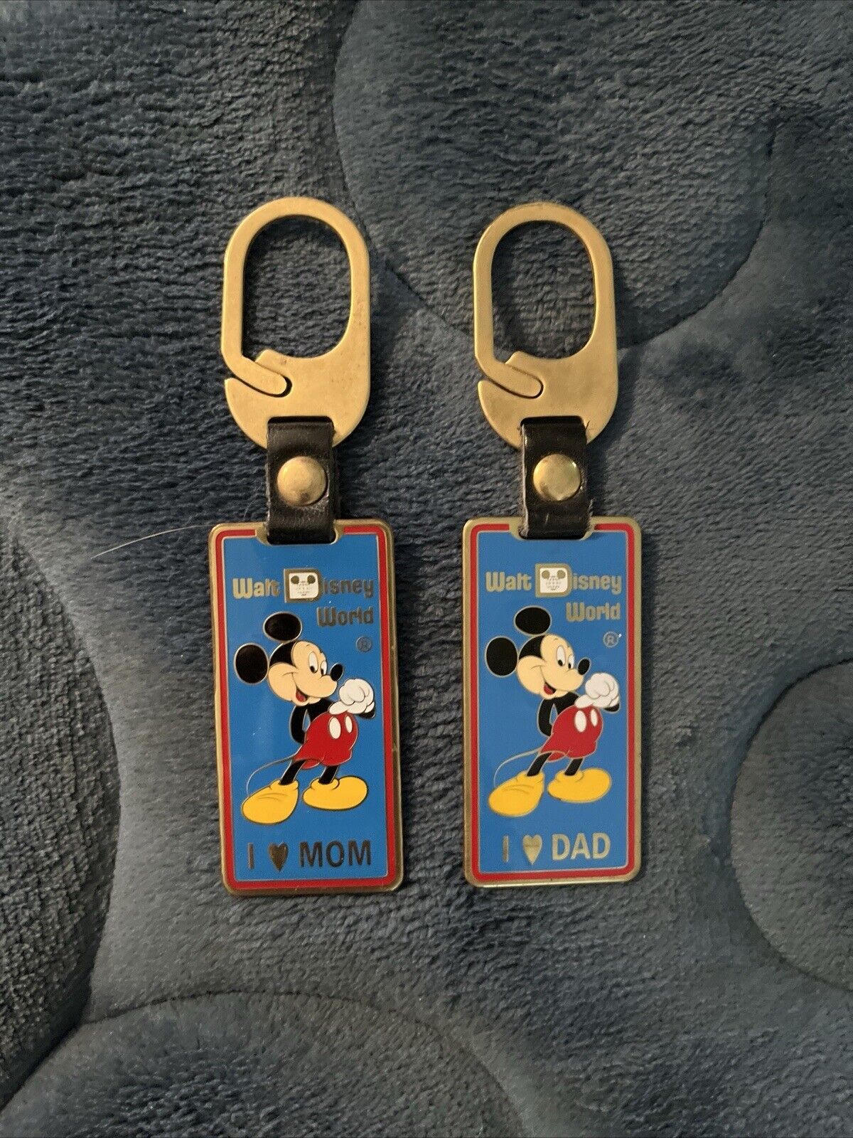 Vintage Mickey Walt Disney World Keychains 