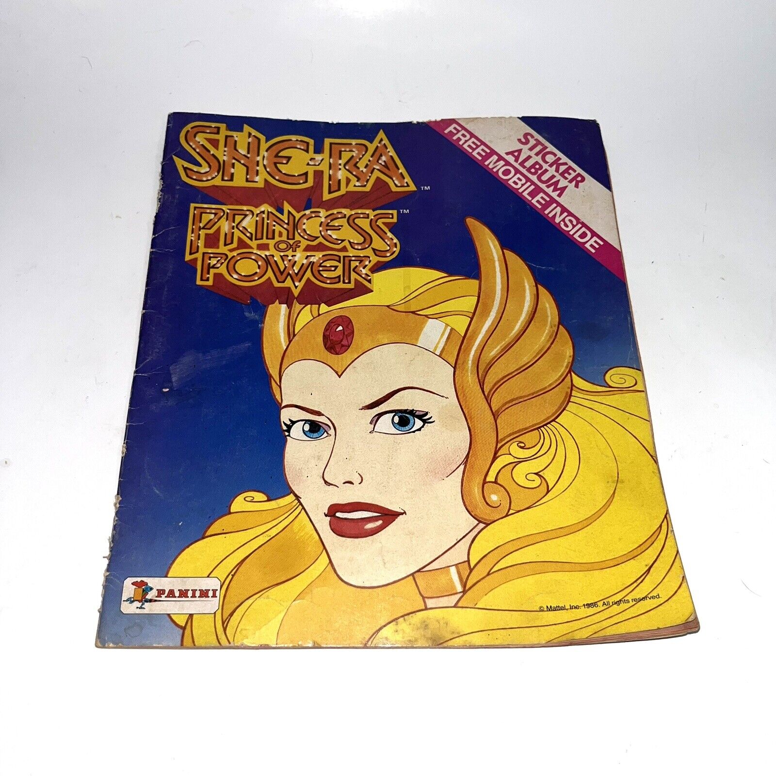 She-Ra Princess Of Power Vintage Panini Sticker Album Book Mobile Inside 1986