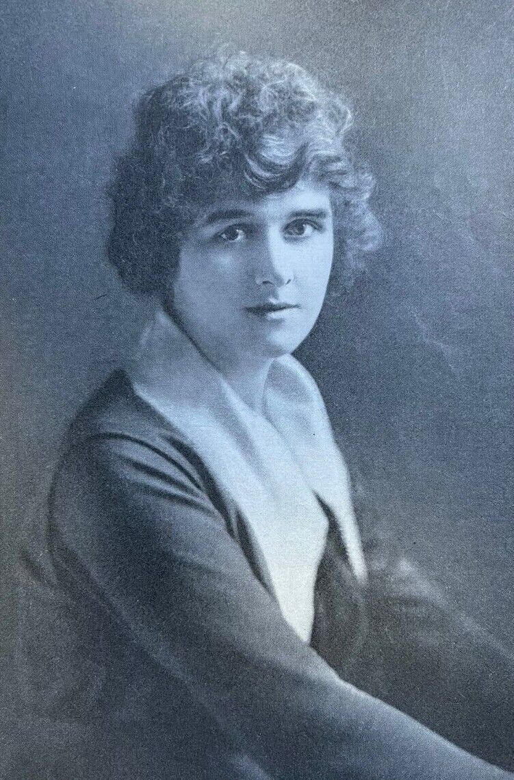 1918 Vintage Magazine Illustration Actress Elizabeth Risdon