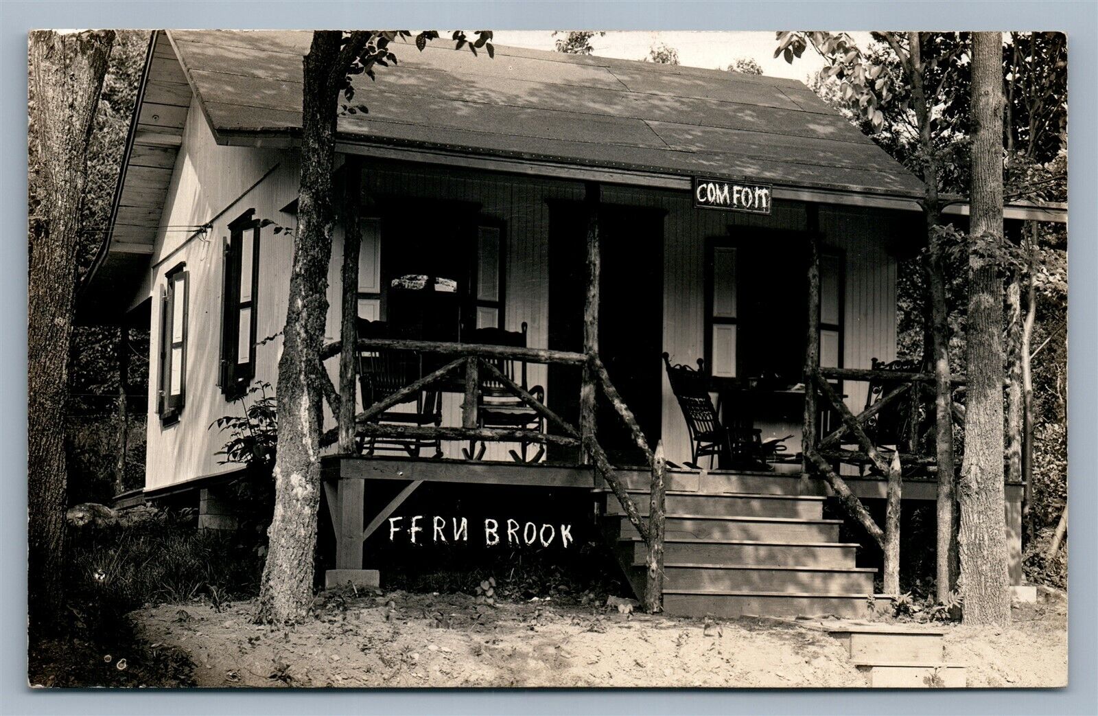 FINLAND PA FERN BROOK COMFORT COTTAGE ANTIQUE REAL PHOTO POSTCARD RPPC