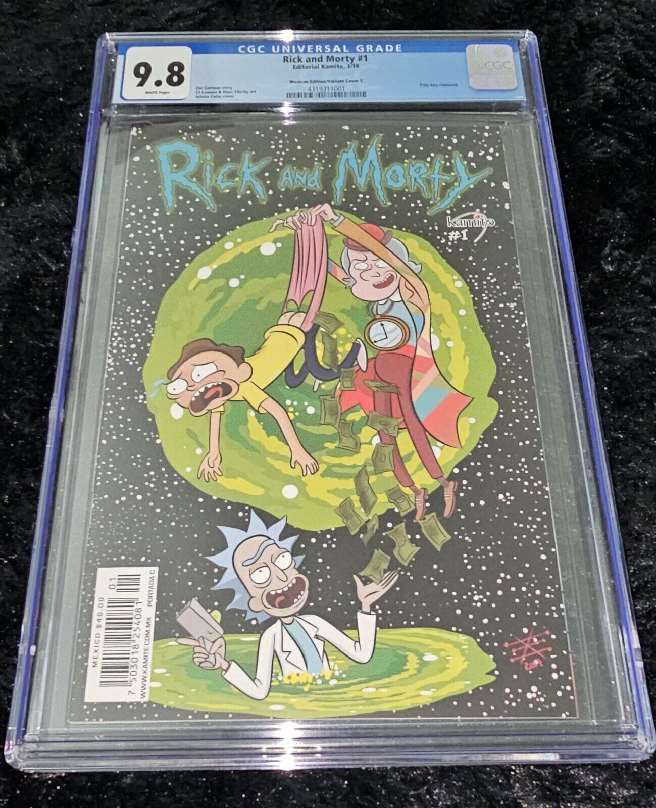 Rick and Morty #1 KAMITE Variant - CGC 9.8 Very Rare Colas Cover