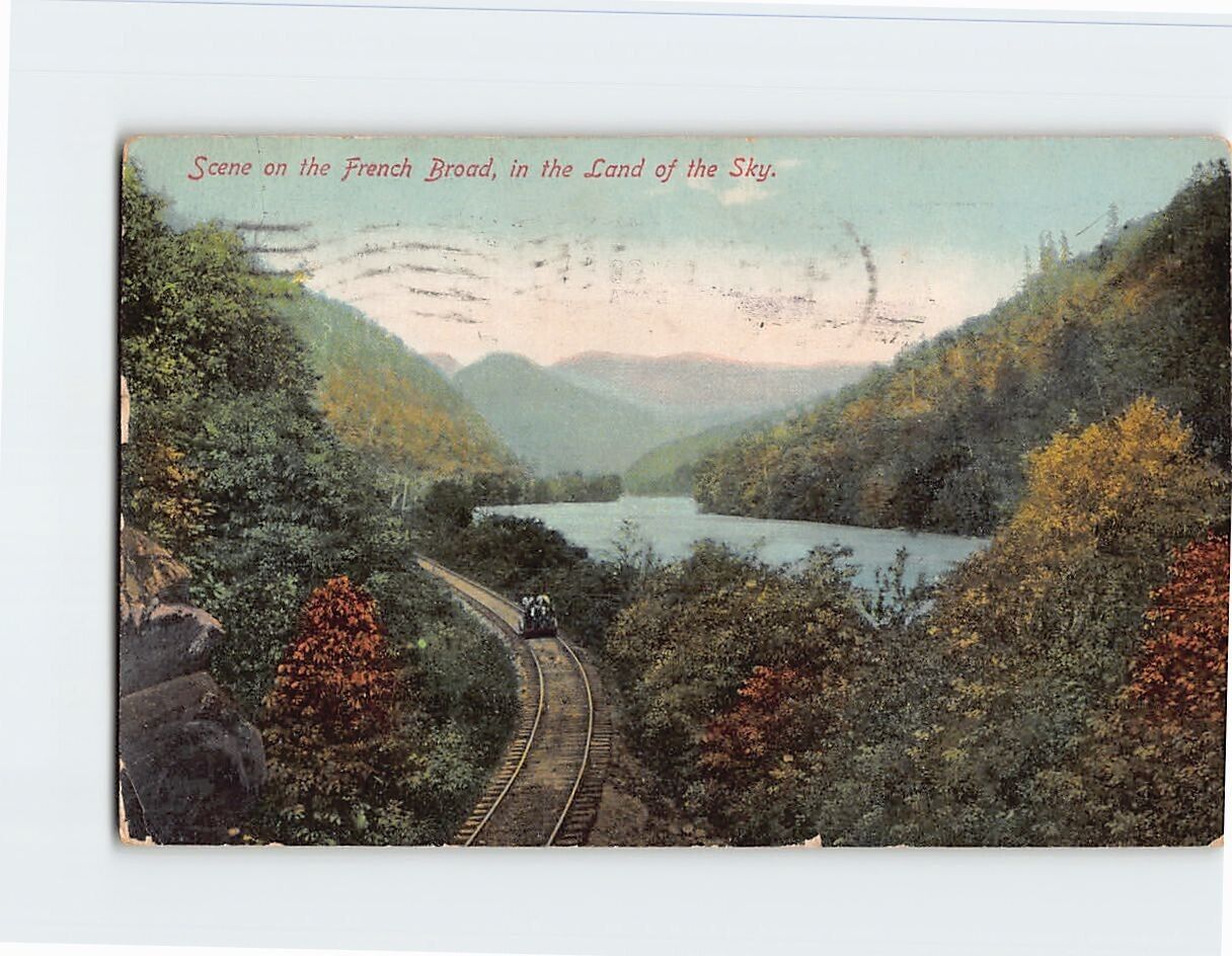 Postcard Scene on the French Broad in the Land of the Sky North Carolina USA