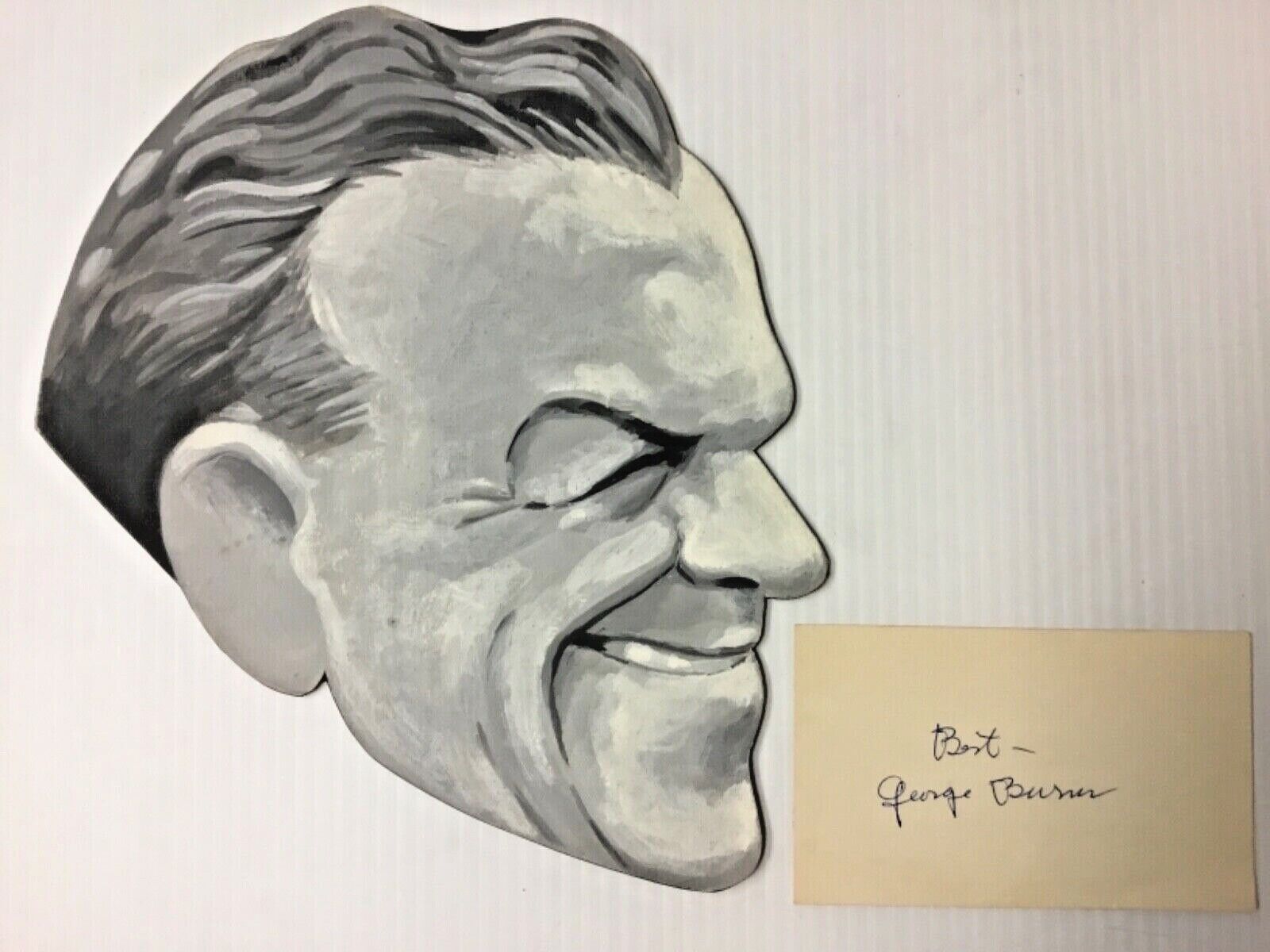  GEORGE BURNS HAND PAINTED HEAD created by AL KILGORE and BURNS AUTOGRAPH AK485