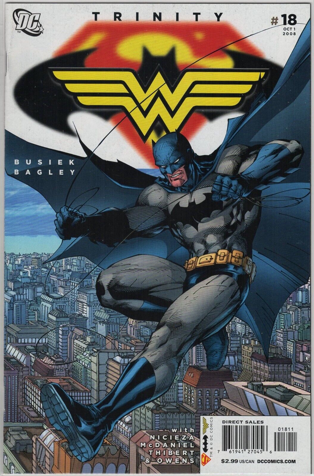 Trinity 18 DC Comic Book Superman Batman Wonder Woman 9.6 9.8