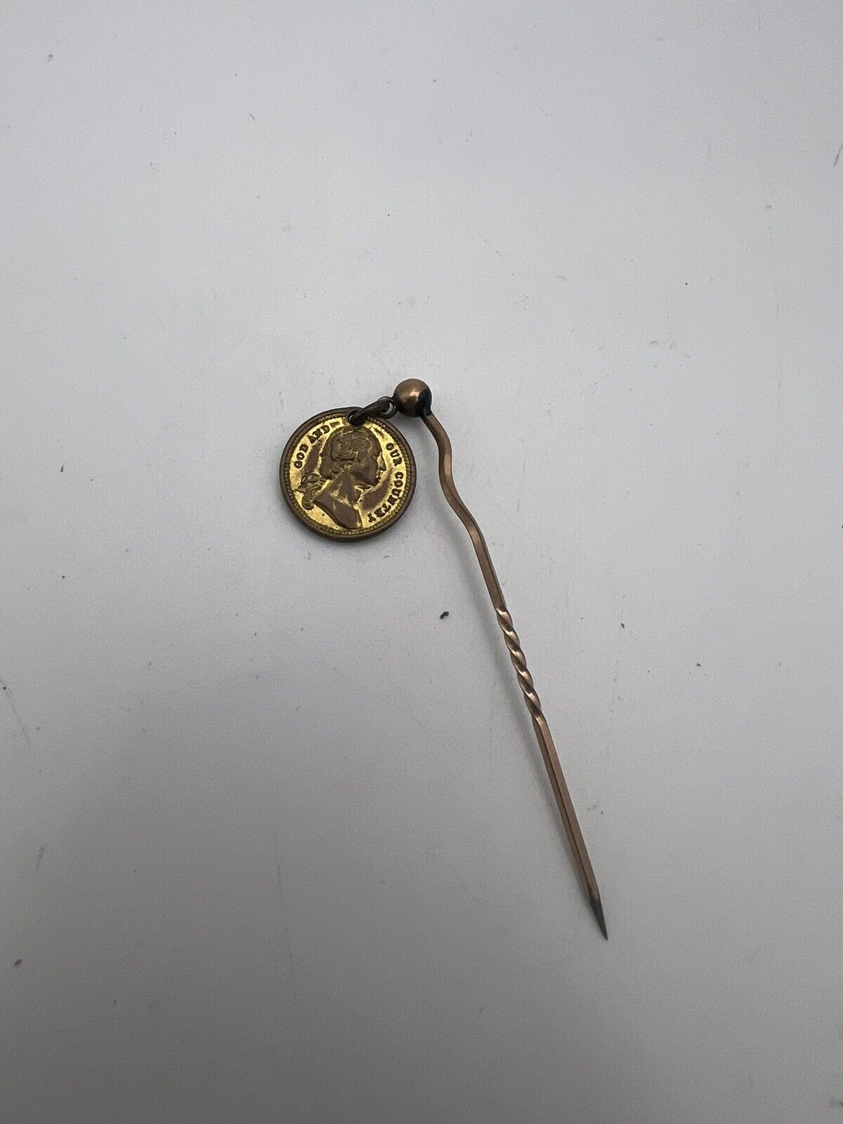 Vintage George Washington Coin Stick Pin