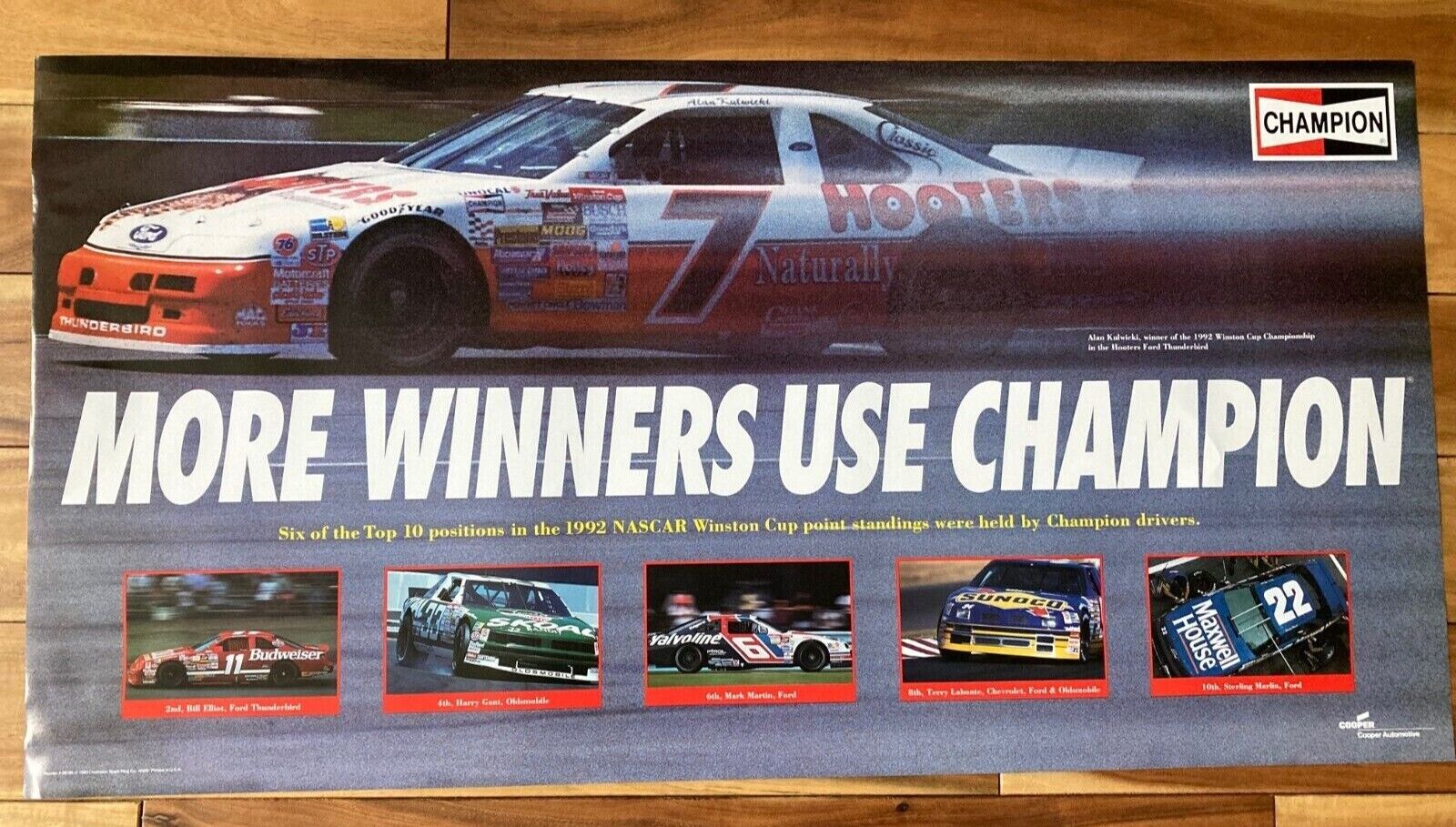 Champion Spark Plug 1992 Nascar Racing Champions Poster - 30\