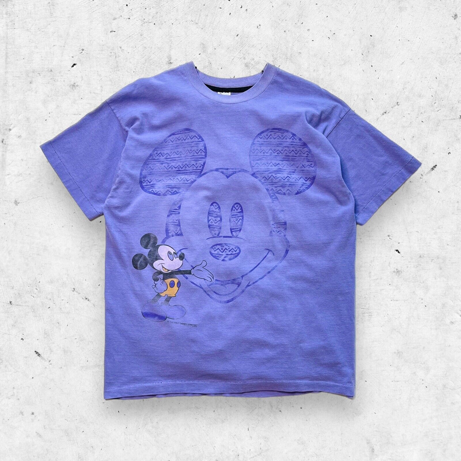 Vtg 90s Screen Stars BL Disney Mickey Mouse Big Head Shirt, Single Stitch, XL