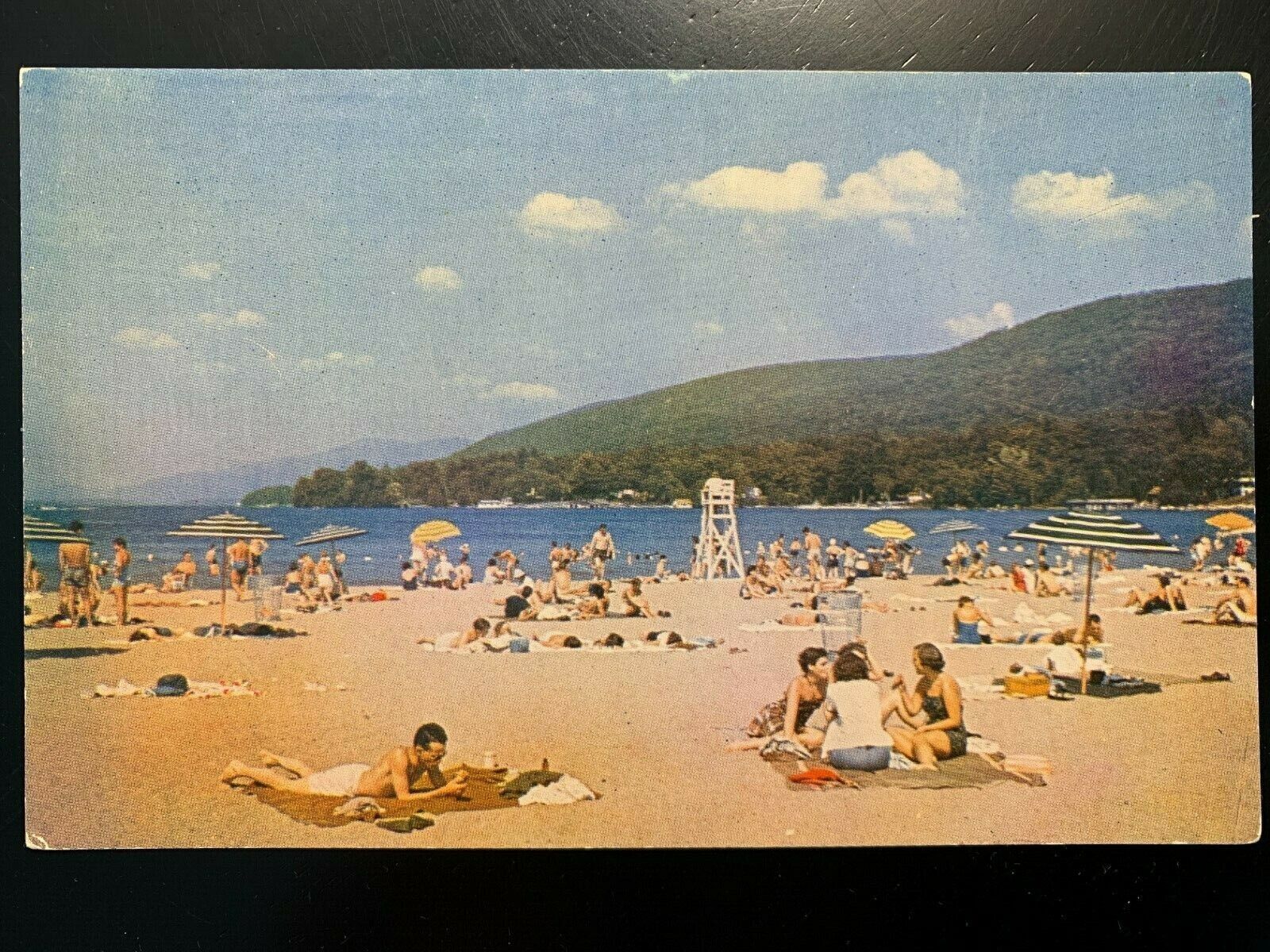 Postcard Lake George NY - Public Bathing Beach