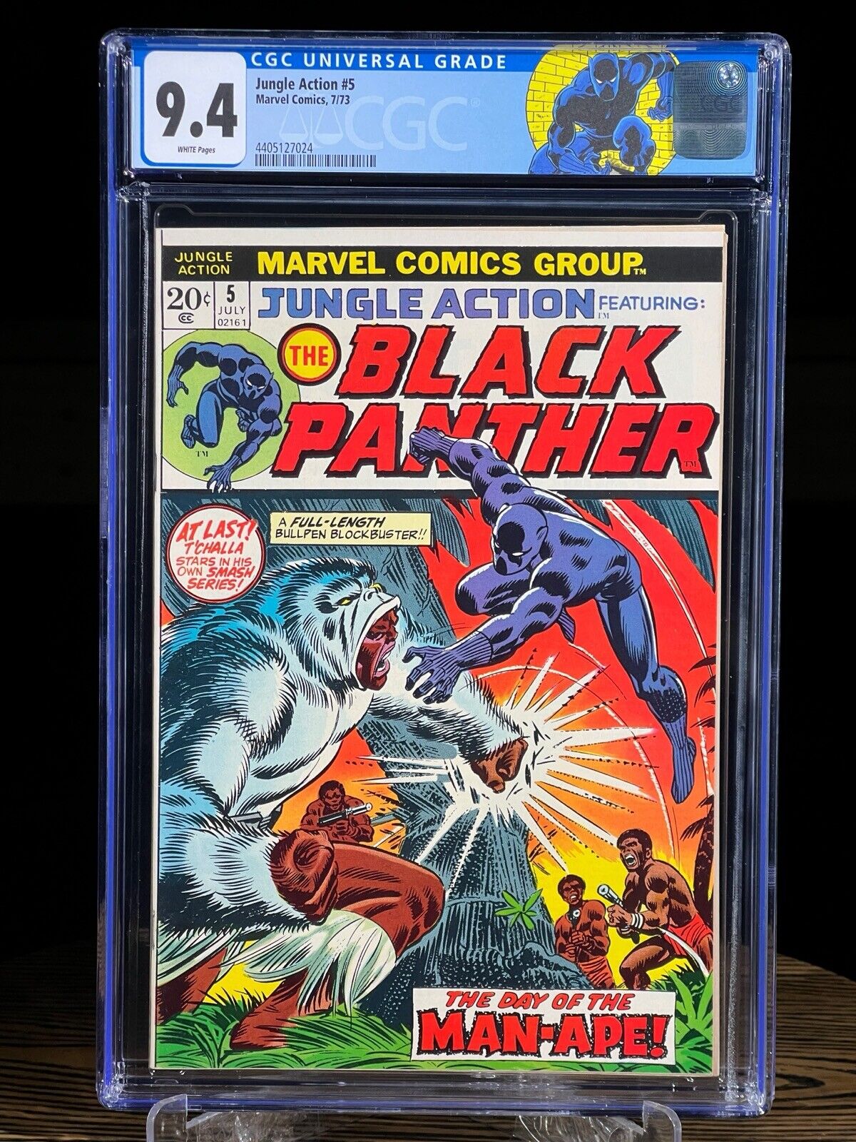 JUNGLE ACTION #5 CGC 9.4 Sept 1973 First Black Panther Title John Romita