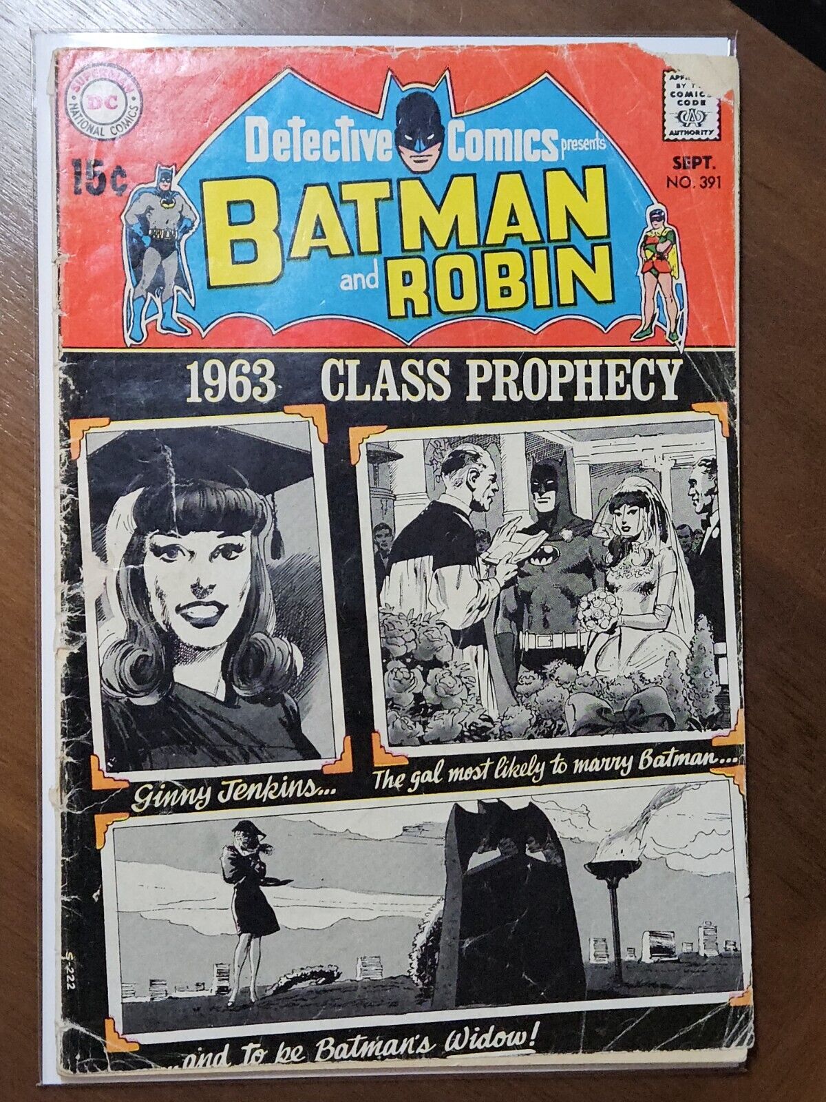 DETECTIVE COMICS #391 SEPTEMBER 1969 ~ BATMAN ROBIN SILVER AGE DC COMICS LOW