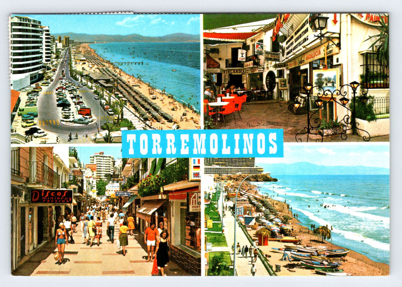 Torremolinos Costa del Sol Spain Vintage 4x6 Postcard BRY63