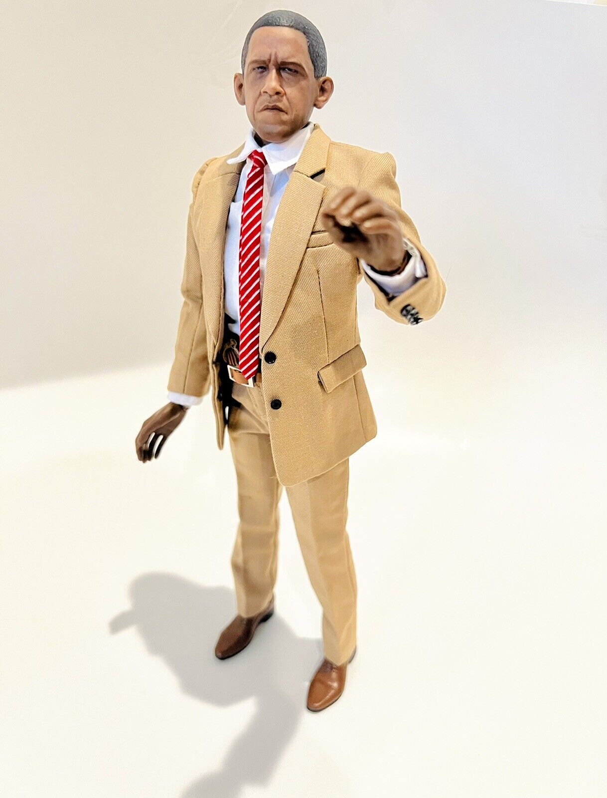 OOAK President Barack Obama 12” Posable Display Collectable Doll Figure