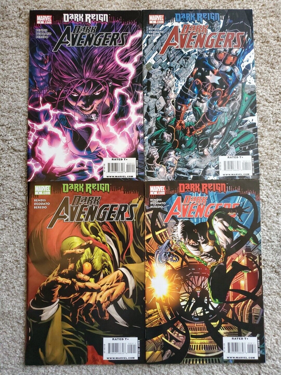 Dark Avengers Dark Reign Lot of 4 (#3, #4, #5 and #6) Marvel