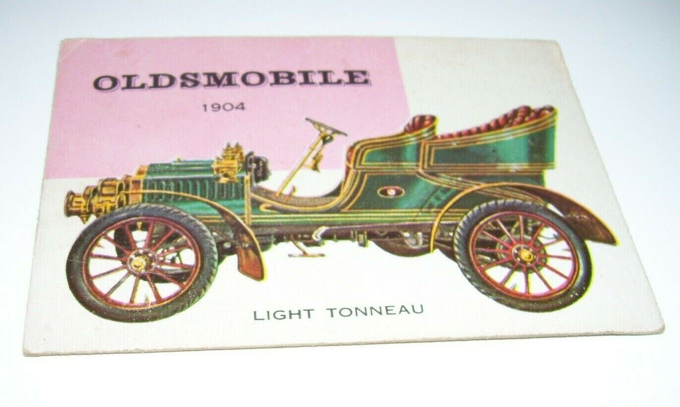 World on Wheels Oldsmobile 1904 Light Tonneau 1953 Topps Card 