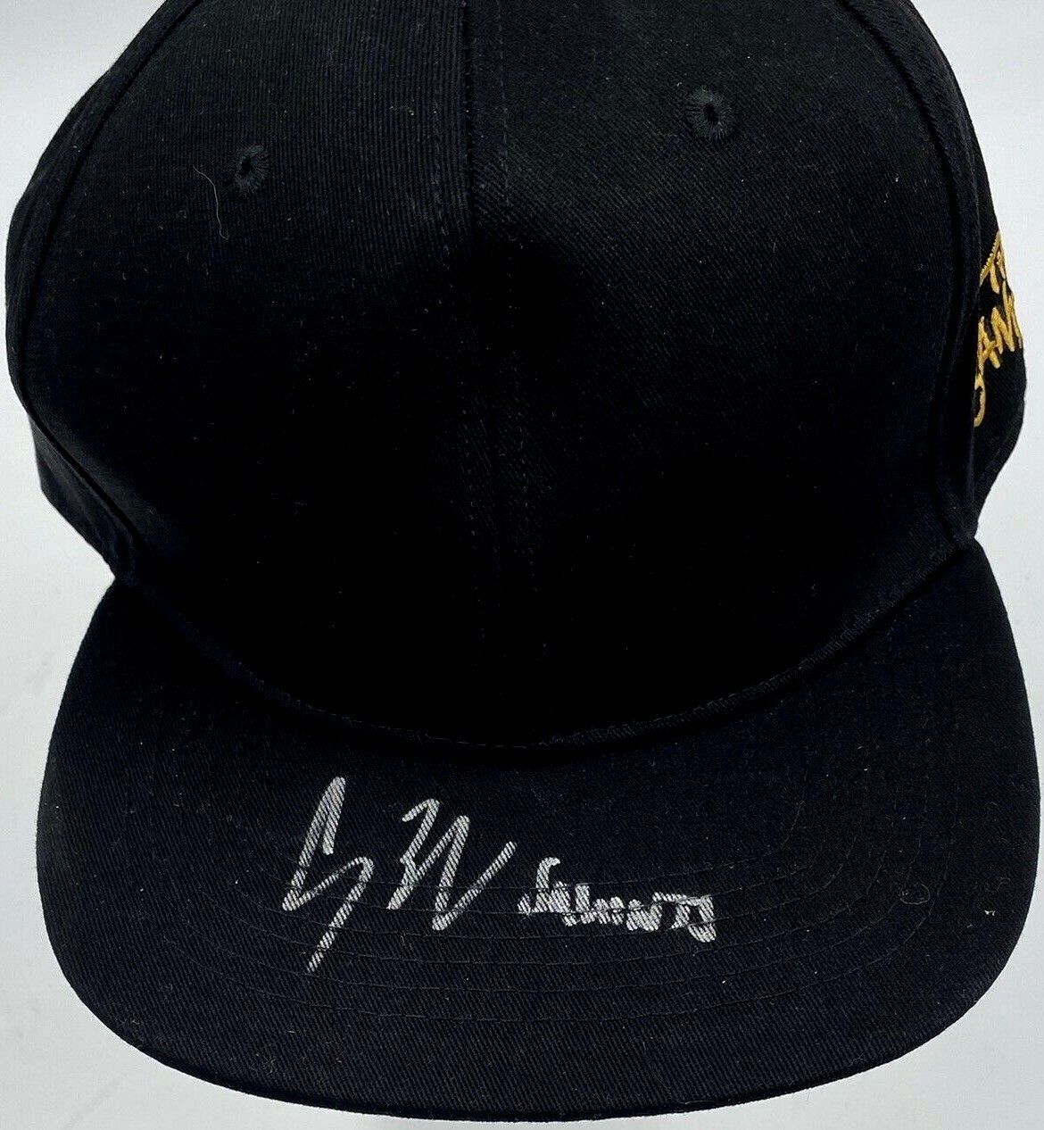 Chauncey Leopardi signed Sandlot movie baseball cap hat inscribed Squint BAS COA