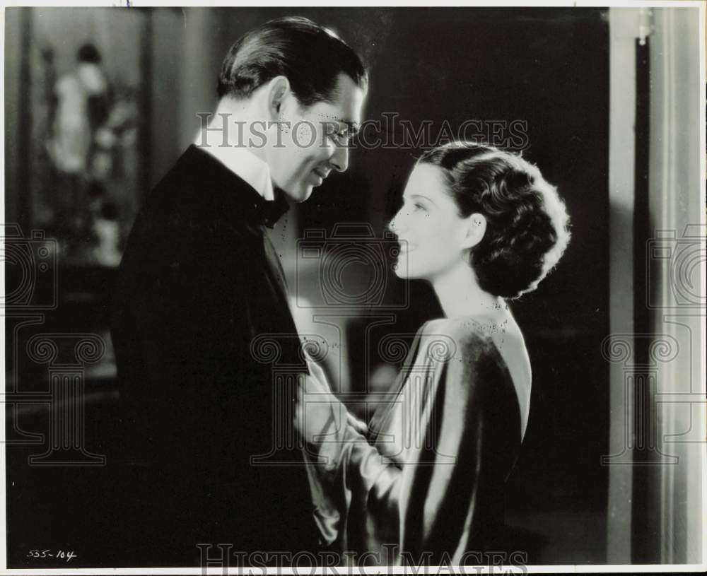 Press Photo Clark Gable and Norma Shearer starring in \