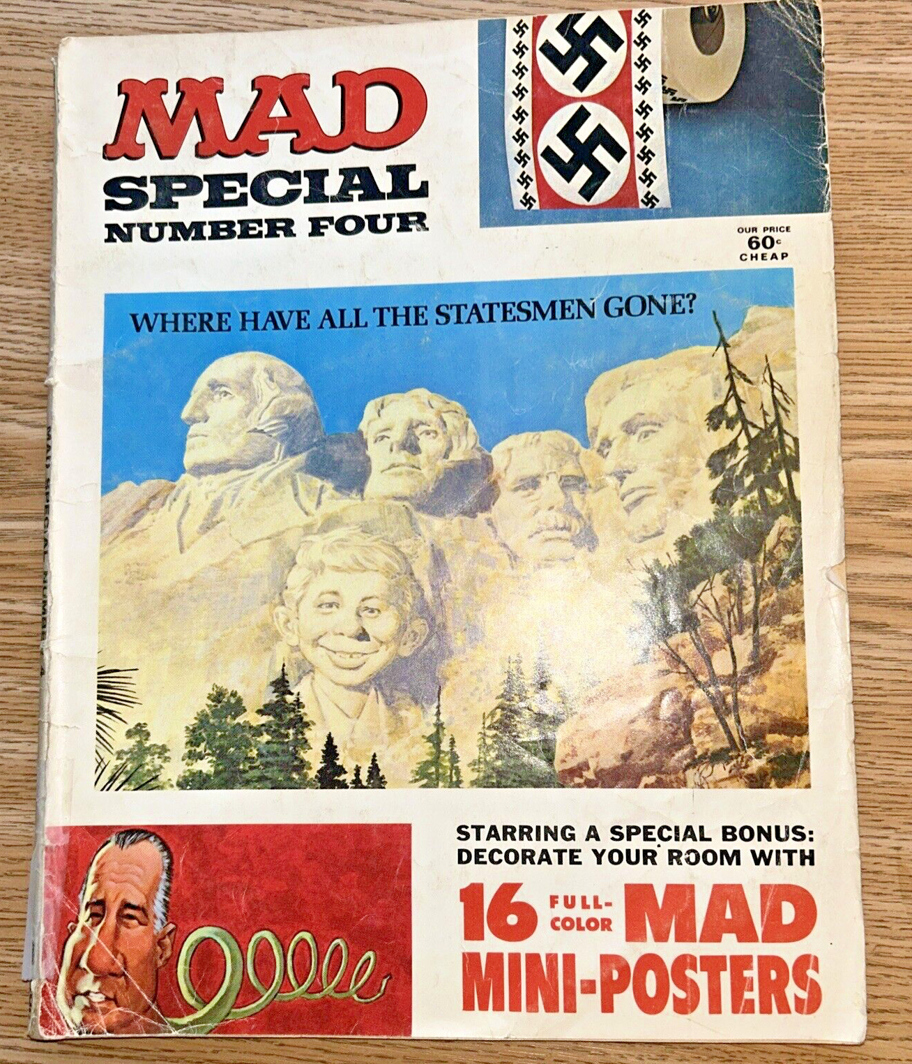 Mad Magazine Annual Special 1971 #4 16 Posters Clint Eastwood Sky Diving Fold-In